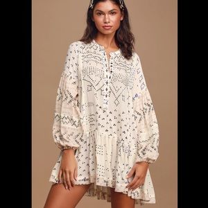 NWT Free People Shibori Tunic Top
